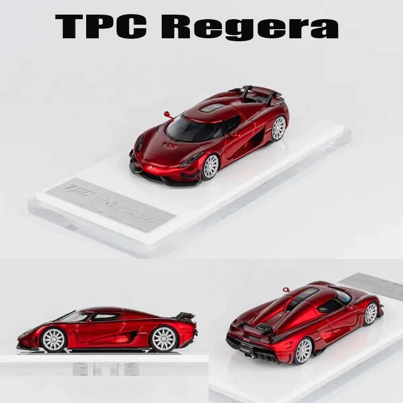 

In Stock TPC 1:64 Regera White Ghost Diecast Diorama Car Model Collection Miniature Toys