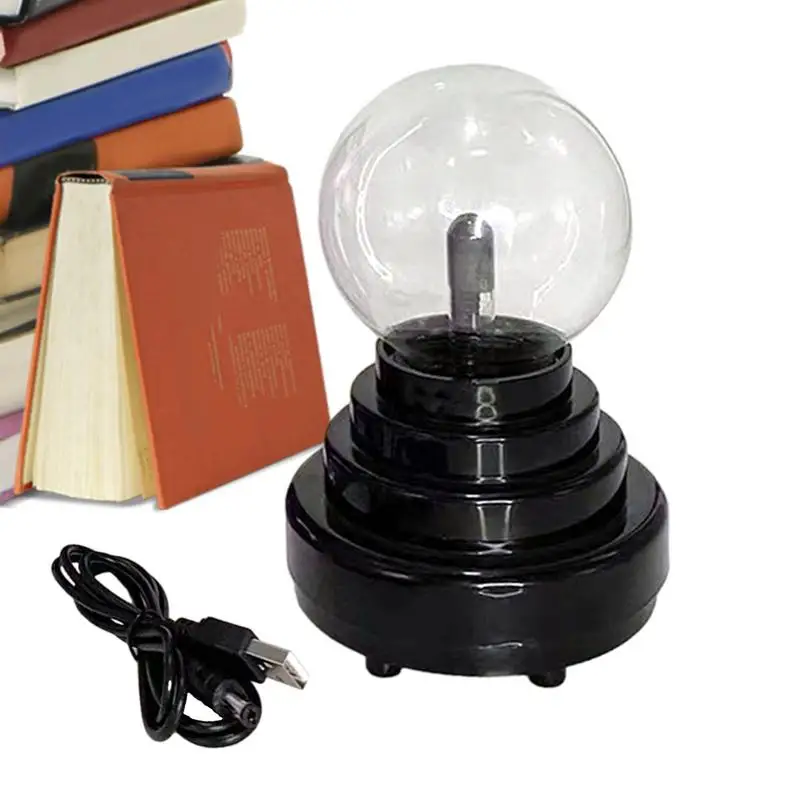 

Static Electricity Ball Plasma Lamp Ball Static Control USB Rechargeable Portable Plasma Globe Light Touch & Sound Activated