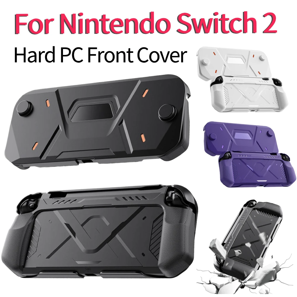 

Для игровой консоли Nintendo Switch2, защитный корпус, жесткий передний чехол из ПК с защитой от царапин, эргономичная ручка, чехол из ТПУ, игровые аксессуары