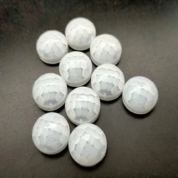 17*9mm 반원형 HDPE PIR 인체 적외선 센서 프레넬 렌즈 6m 감지 거리 6mm 초점 거리 100도 감지