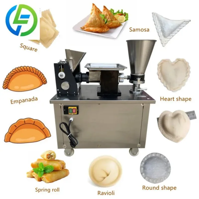 FOODLINE Dual Hopper Automatic Dumpling Machine Separate Dough Stuffing Feeding Stable Continuous Molding Gear
