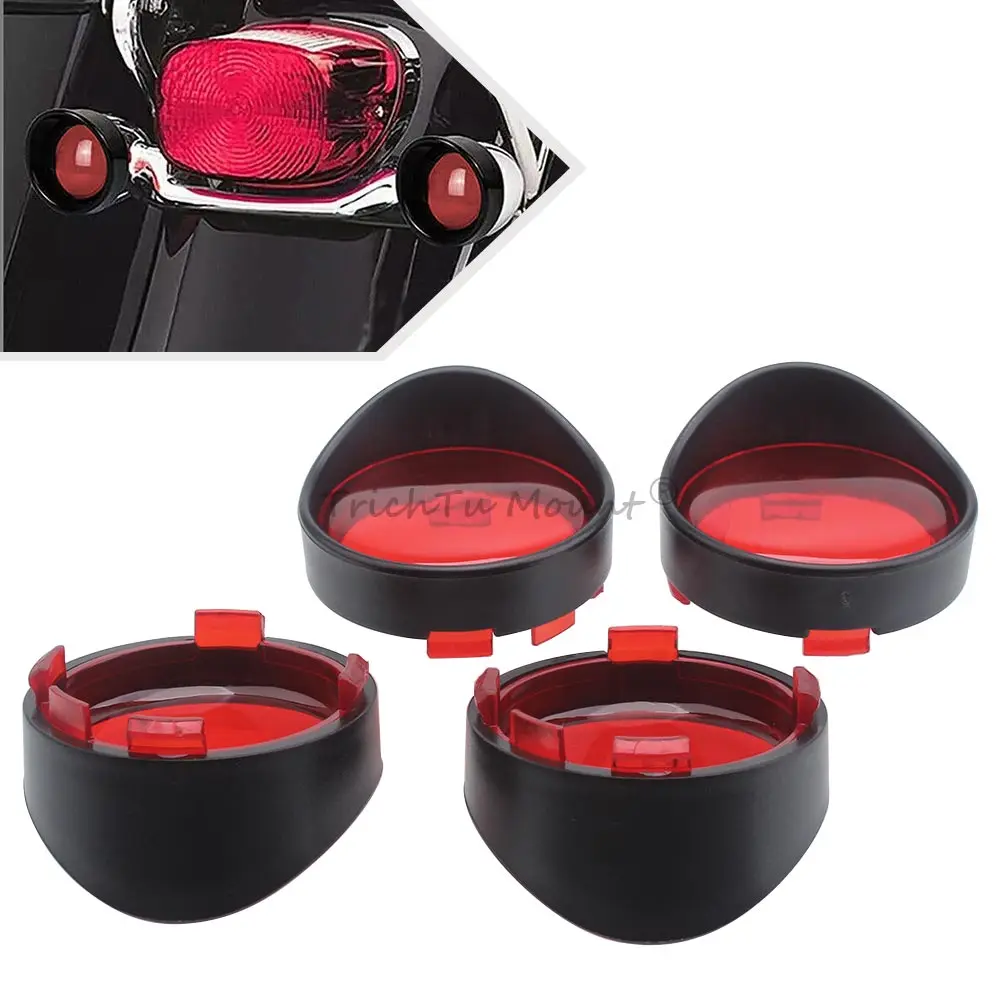 Motorcycle Turn Signal Light Blinker Bezels Indicator Lens Trim Ring Visor Cover For Harley Davidson XR1200X XR1200X 2011-2012