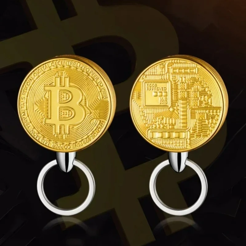 

Bitcoin Torch Lighter Virtual Commemorative Coin Pendant Lighter Refillable Butane Gas Lighter Portable Cigarette Accessory Tool