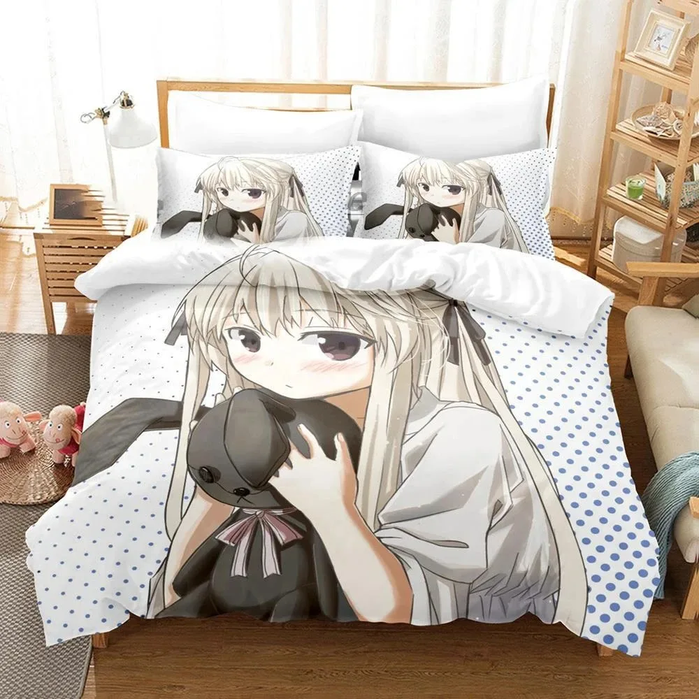 

3D Printed Yosuga No Sora Kasugano Bedding Set Anime Duvet Cover Double Twin Full Queen King Adult Kids Quilt Cover