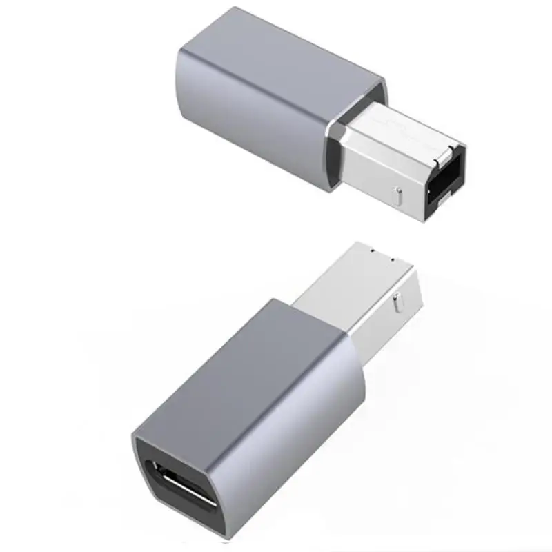 알루미늄 합금 쉘 유형-c 여성 USB BM 전자 오르간 프린터 어댑터 USBC 프린터에