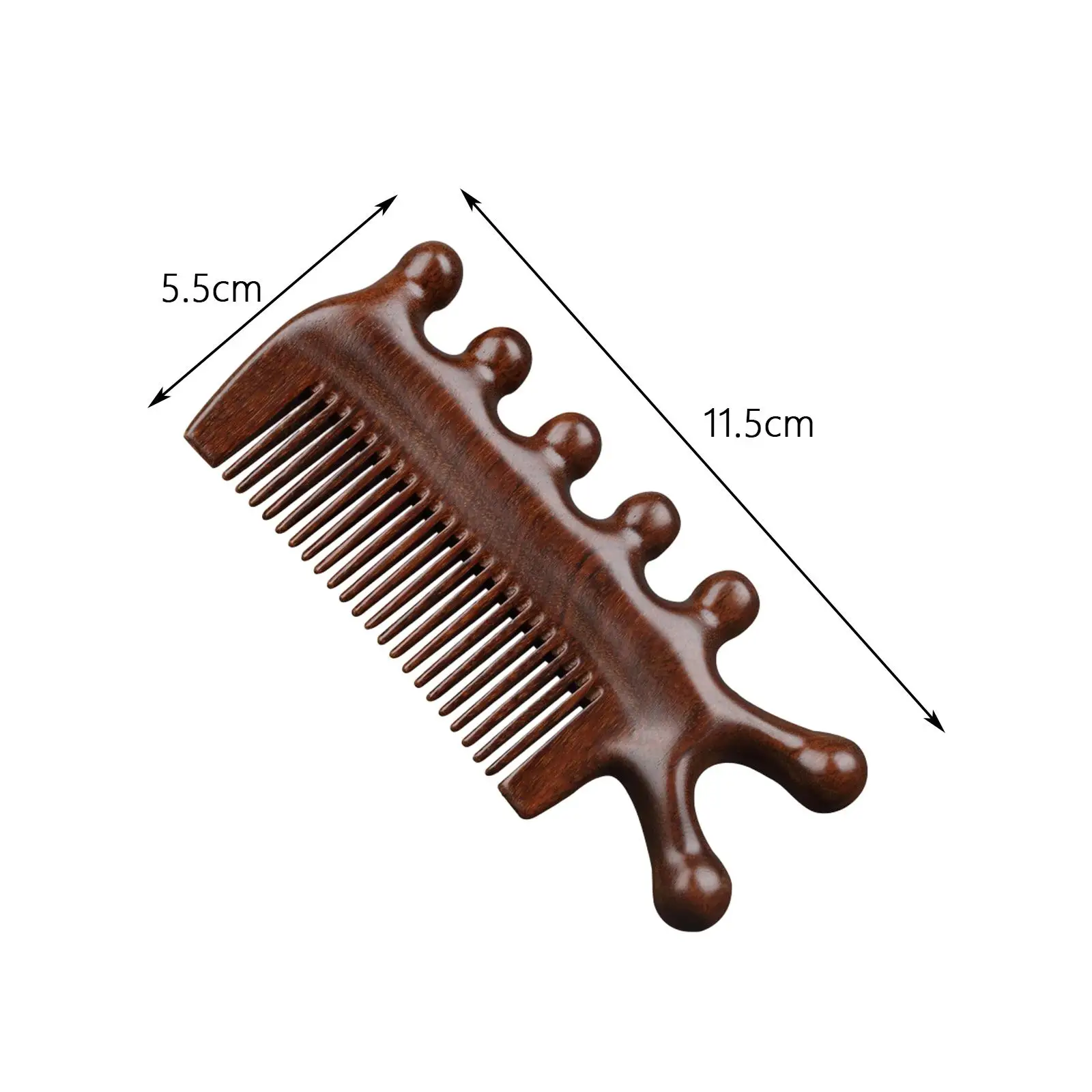 หวีนวดแบบไม่ไฟฟ้าสถิตอุปกรณ์เสริมมือถือดูแลศีรษะหนังศีรษะ