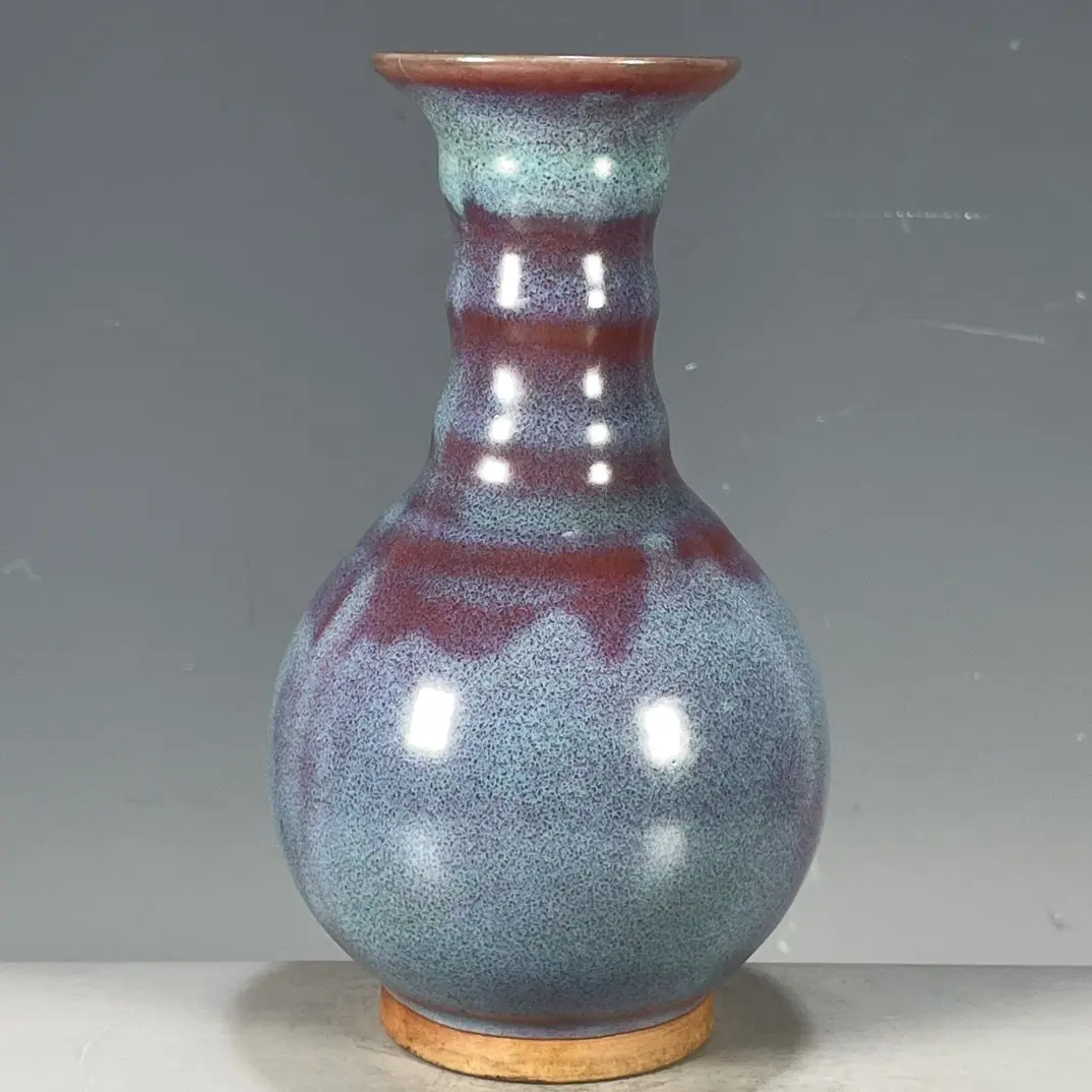 Imitation Chinese-style porcelain Song Dynasty Jun ware kiln-transformed glaze appreciation vase ornament