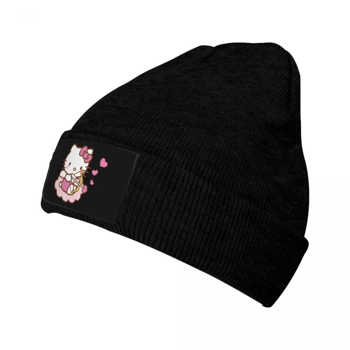 Custom Hello Kitty Skullies Beanies Caps Streetwear Winter Warm Men Women Knitted Hat Adult Unisex Cute Cat Bonnet Hats