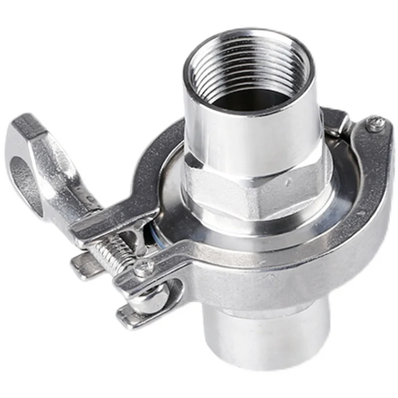 

1/2" To 2" Tri Clamp Cover Thread Ferrule Adapter Stainless Steel SS304 with Sillicon Gasket Pipe Fitting