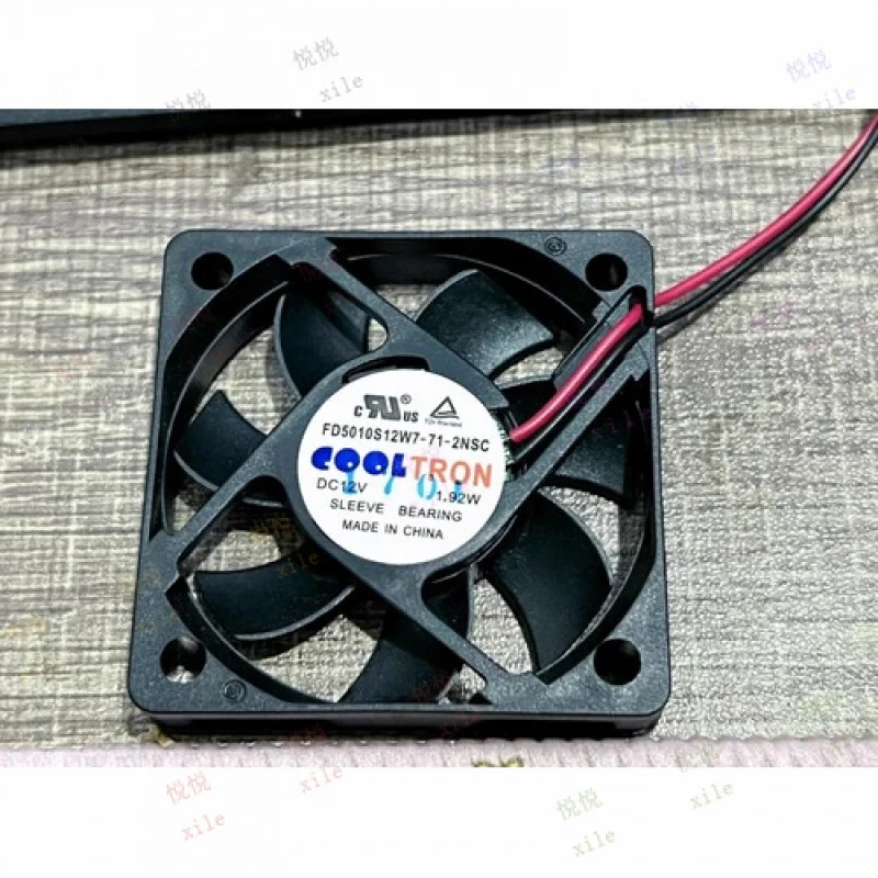 L+ 1PCS FD5010S12W7-71-2NSC 5010 DC12V 1.92W 5CM 2-Wire Silent Cooling Fan