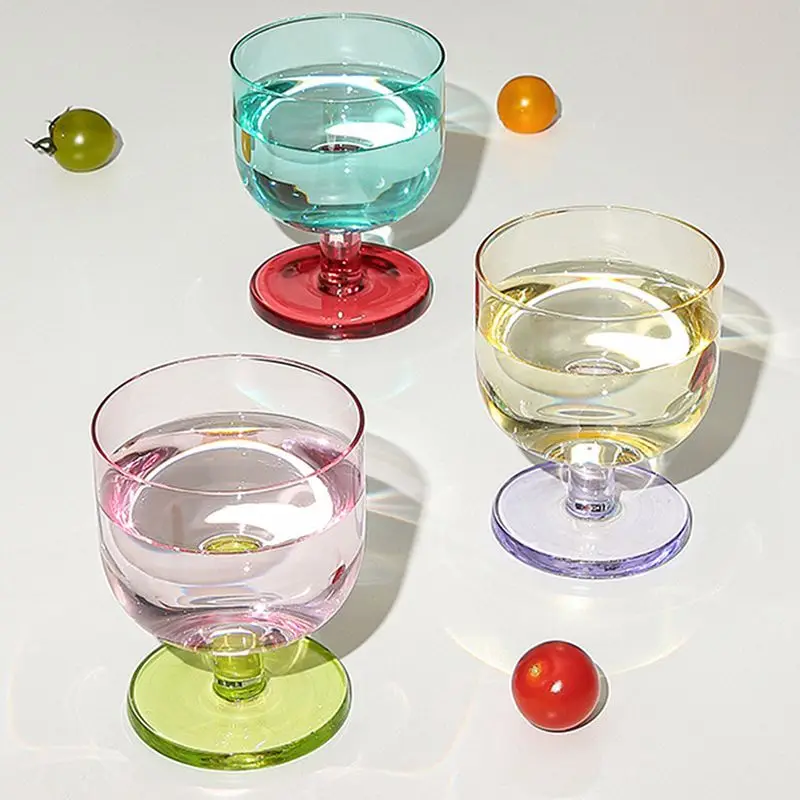 High Aesthetic Candy Cocktail Dessert Cup, Girls' Shot Glasses Kawaii Cup, Bar Accessories Glass Cups,Holiday Gift Whiskey Glass