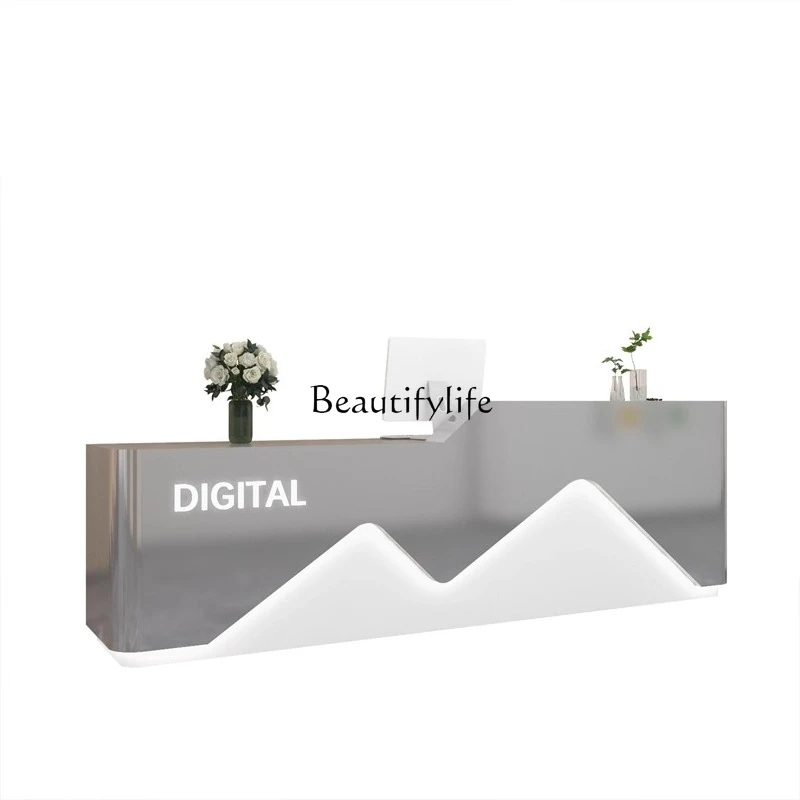 

Checkout page Modern minimalist high-end clothing store reception desk