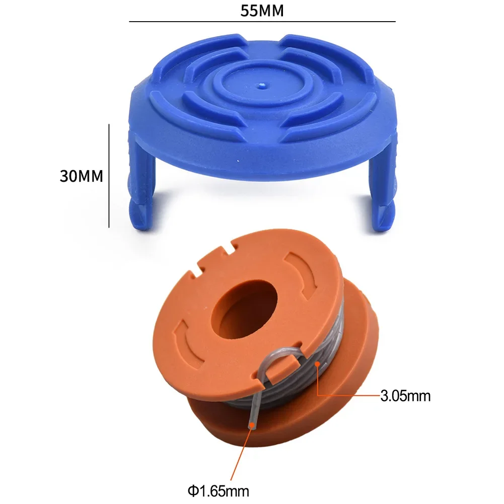 

Outdoor Power Equipment String Trimmer Parts Trimmer Spool For ALDI Gardenline Orange 1.5mm Diameter 2.5 Meters Line