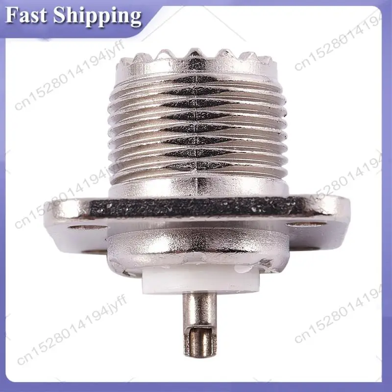 -ABDH 4X UHF Female SO239 Panel Chassis Mount Flange Deck Mount Solder Cup RF Connector