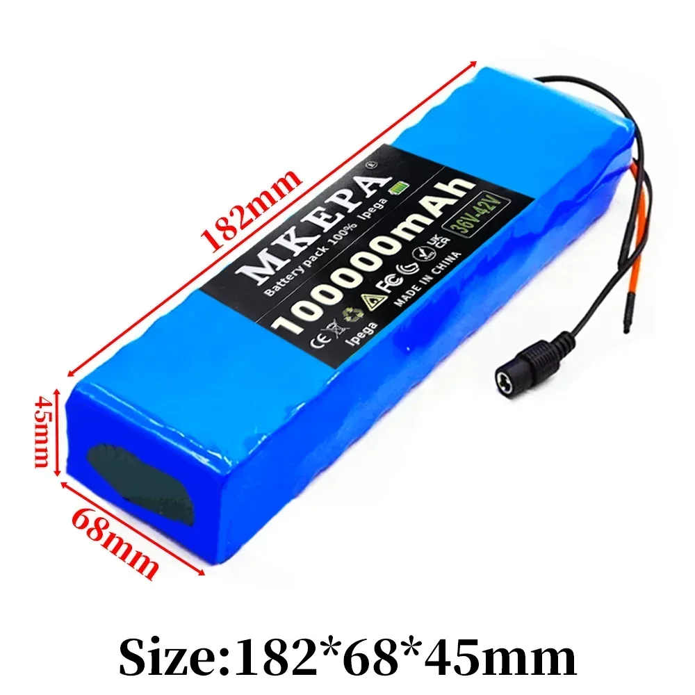 MKEPA 36V 100000mAh 36v Electric Scooter Battery Lithium Electric Scooter 500W Electric Scooter Battery 36v 10s2p Battery