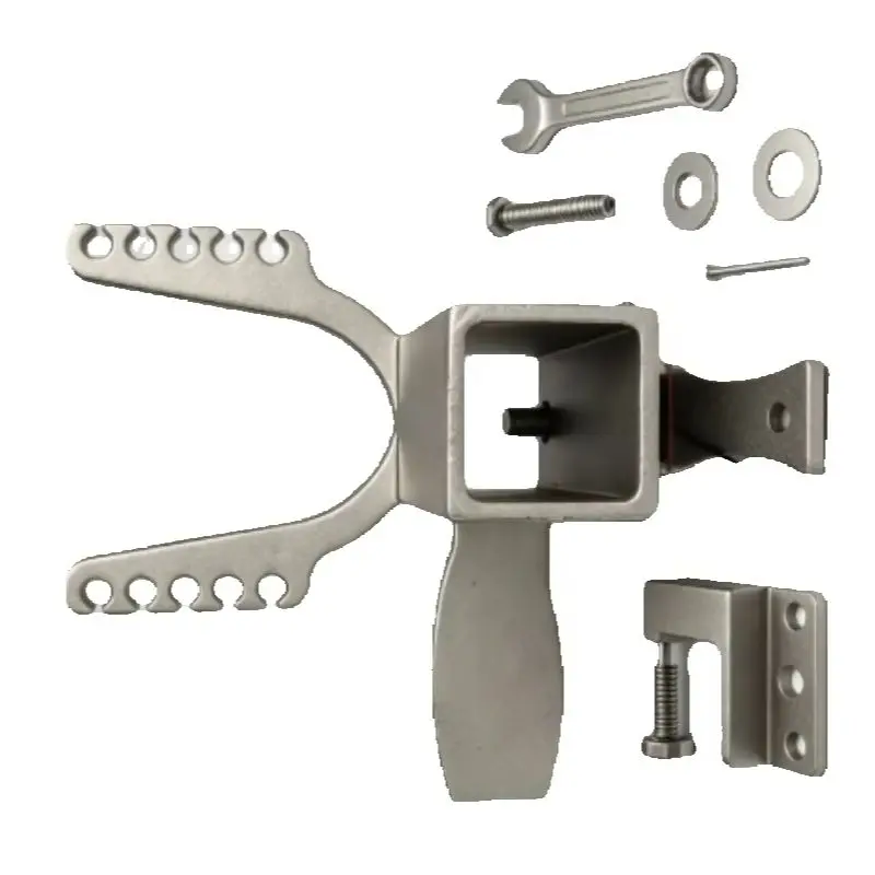 10 Strand Rubber Band Footrest Accessory Stainless Steel Sliding Bow Head for Square Tube Frame