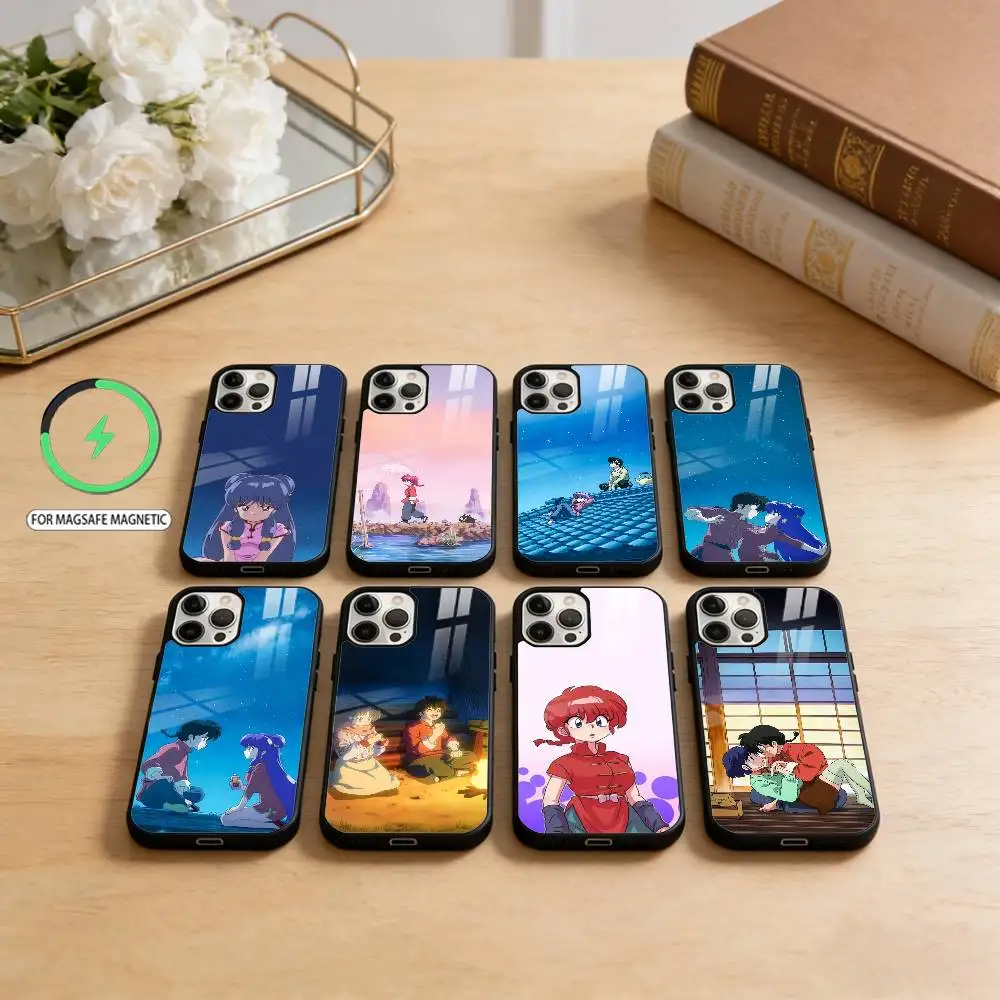 

M-Manga Comics R-Ranma-12 Phone Case For iPhone17,16,15,14,13,12,11 Plus,Pro Max Magnetic For Magsafe Wireless Charging