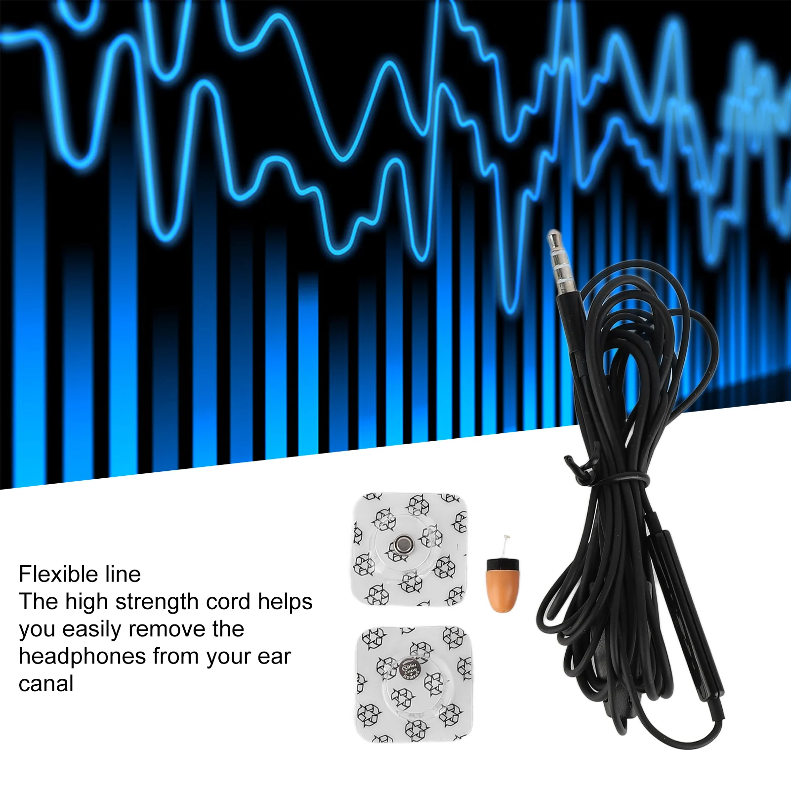 Wireless Mini Earphones Lightweight 110dB Clear Sound Black  Earpiece Headset for Mobile Phone Small Wireless Earpiece