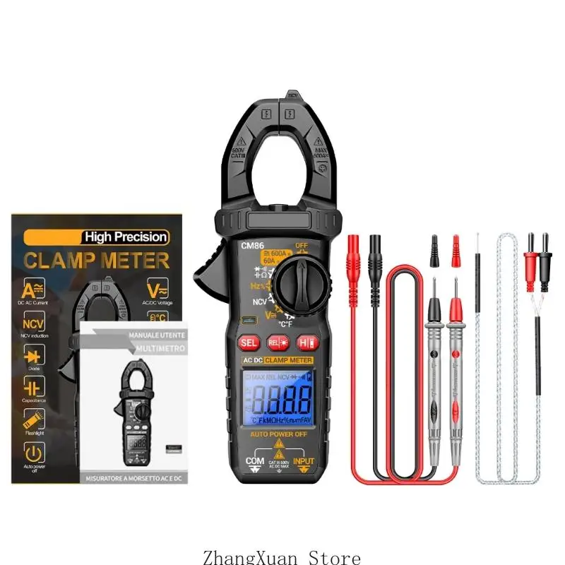 

Advanced Clamp Multimeter with Easy Handed Operation Electrical Testing Device for Electricians & DIY Enthusiasts