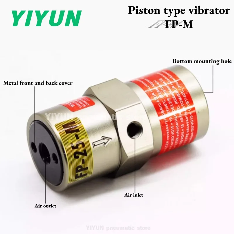 Pneumatic Industrial Vibrator FP-12/18/25/35/40/50-M Oscillator Vibrator Pneumatic Hammer