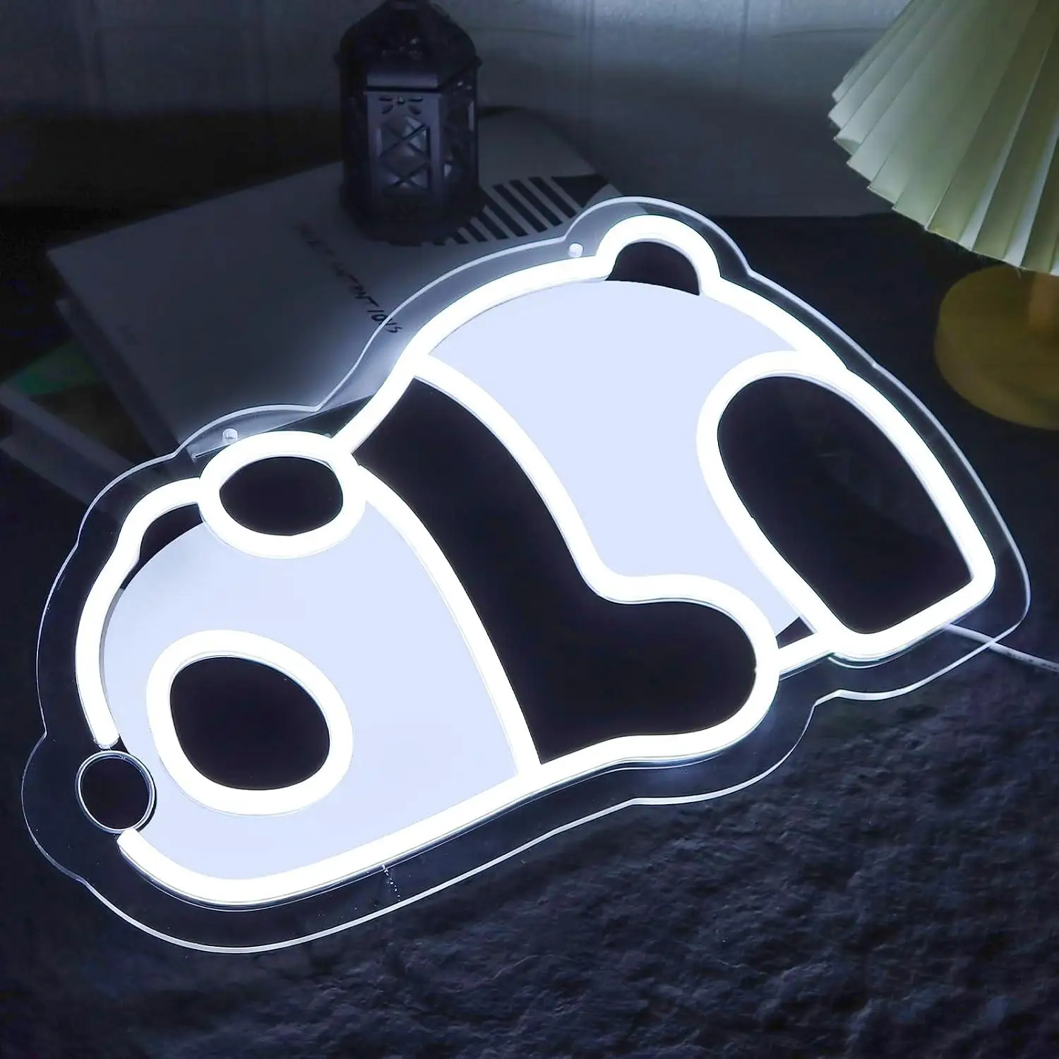 Panda Neon Sign USB Dimmable LED Cute Animal Light For Kids Bedroom Nursery Game Room Wall Decoration Gift for Kids Night Light