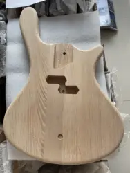 Costomized 4 string custom bass guitar body unfinished costomised style solid ash wood no paintting DIY electric bass part