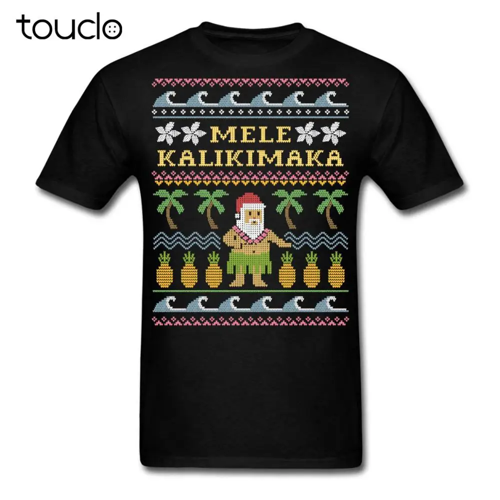 

Mele Kalikimaka Гавайский Санта уродливый Рождество Мужская футболка унисекс