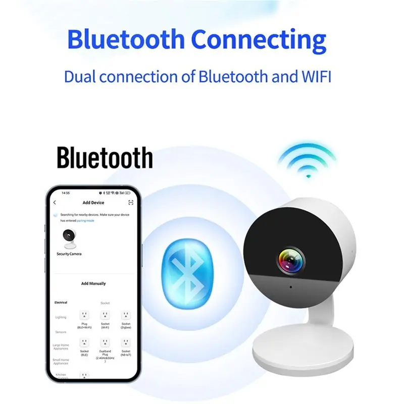 11.11 Promotion Tuya Wifi IP Camera 4MP Indoor Baby Monitor Two Way Talk Cam Motion Detection IR Night Vision, HD Video Quality