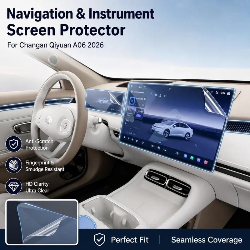 2026 For Changan Qiyuan A06 Navigation Instrument Screen Protective Film Interior Paint Protection Film Modification
