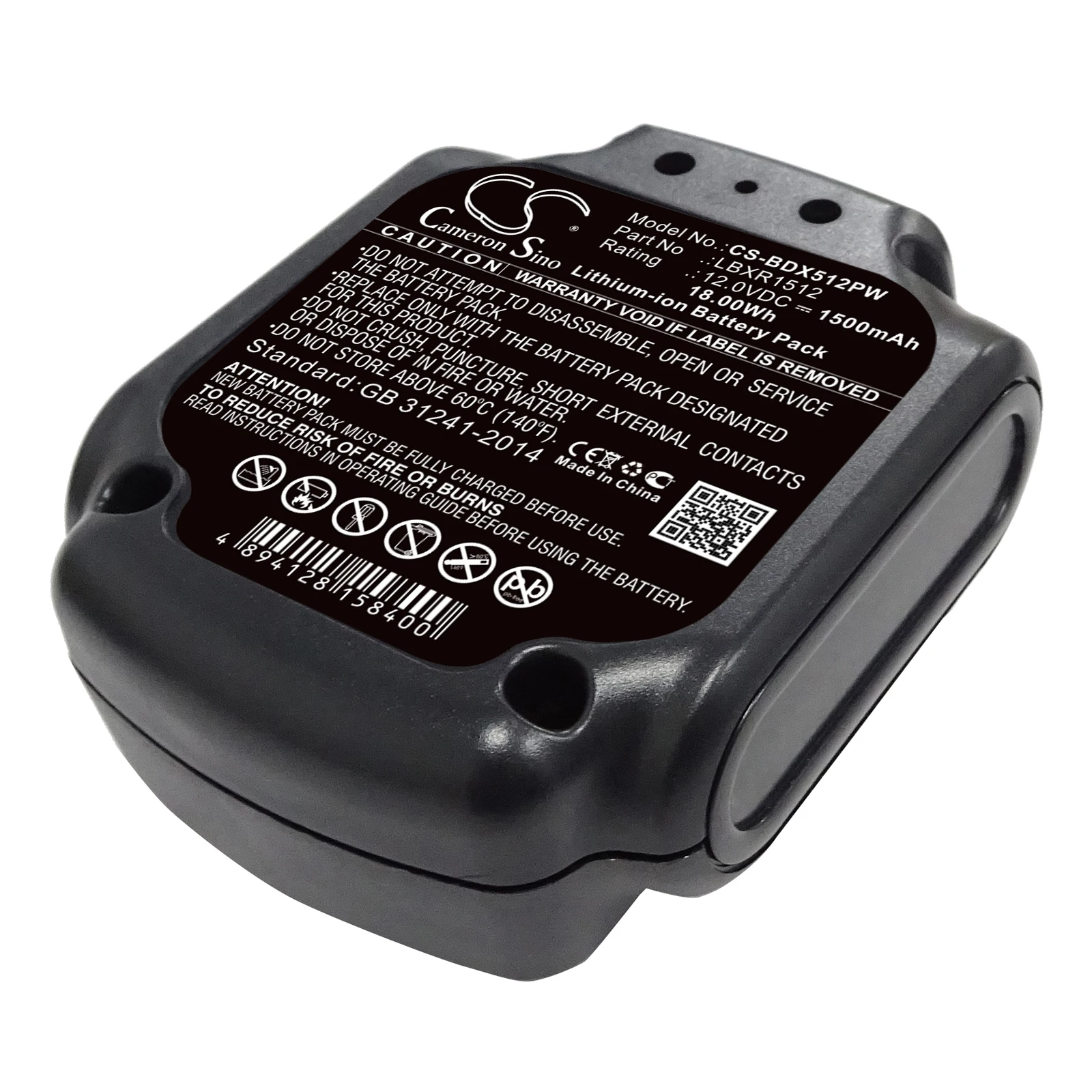 

Li-ion Power Tools Battery for Black & Decker,12.0v,1500mAh,BDCDD12 BDCD112 BDCDD12KB BDCDD12K BDCD12 BLA12L-0608-1,LBXR1512