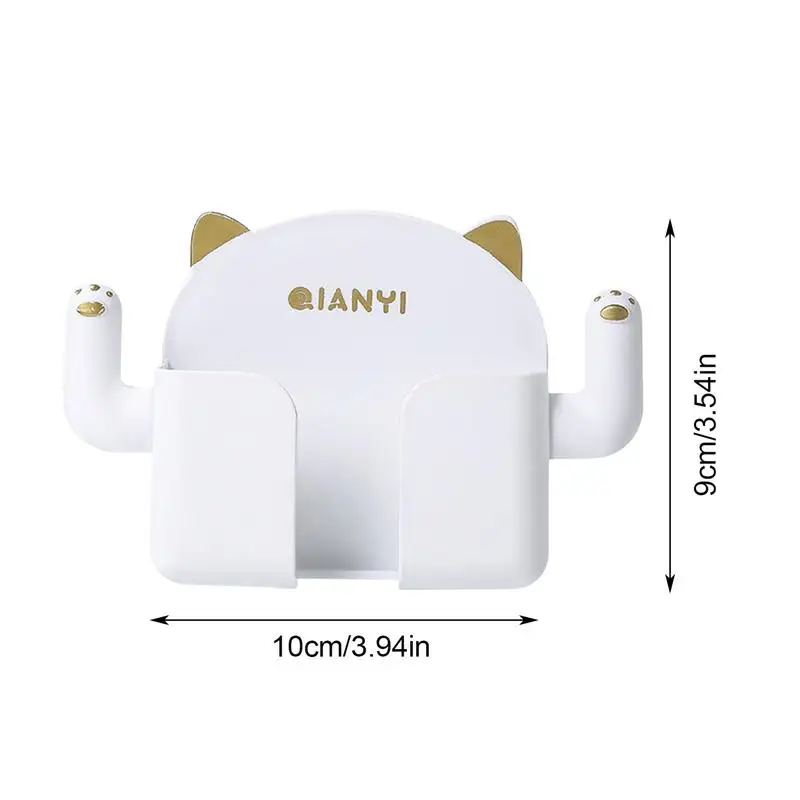 Aan De Muur Gemonteerde Telefoonhouder Luie Mobiele Telefoon Punch-Vrije Muursteun Standaard Stabiele Telefoonhouder Voor Toiletbadkamer Keuken