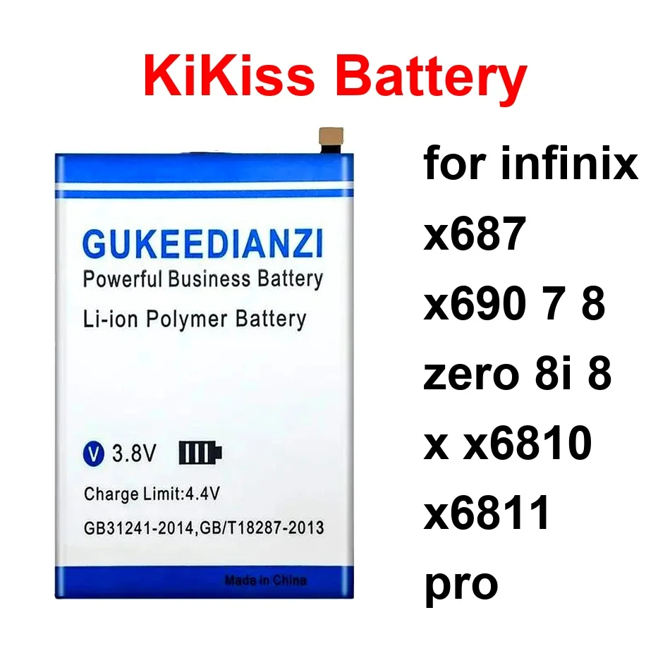 

Аккумулятор для мобильного телефона BL-49GX BL-44EX BL-44CX 5200-5600 мАч для Infinix X687 X690 7 8 Zero 8I X X6810 X6811 Pro