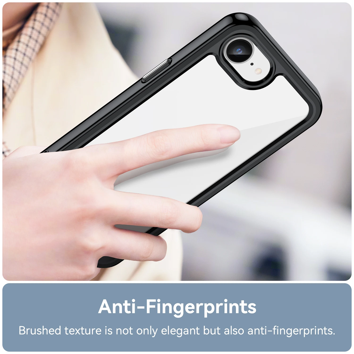 For IPhone 17 E 16e 17 16 15 14 Plus Pro Max Air Cases for Magsafe Hard PC Soft Frame Clear Car Magnetic Holder Back Phone Cover - view 4