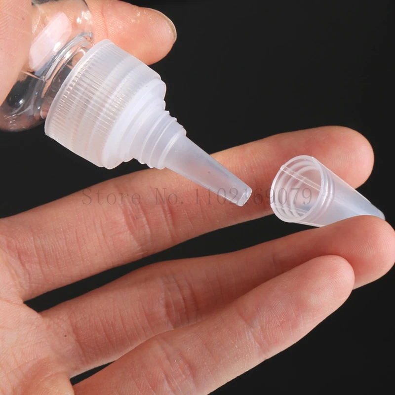 50Pcs Plastic Squeeze Bottles Empty Dropper Bottle Clear Lotion Bottle Paint Dispenser Applicator 15ml 20ml 30ml 50ml 60ml 100ml