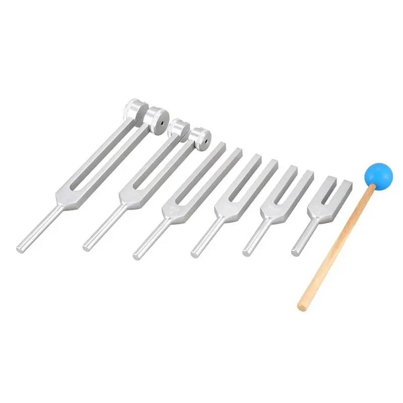 12Pcs/Set Aluminum 128Hz-4096Hz Tuning Fork Kit Healing Sound Vibration