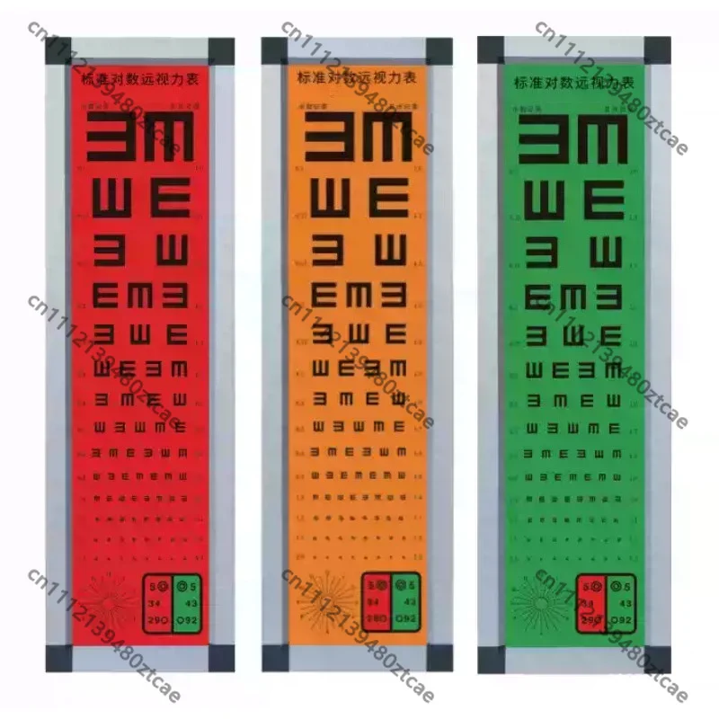 Optometry LED Vision Chart With Red Green Yellow Color Function Custom Visual Acuity Eye Test Board For Optical Store Eye
