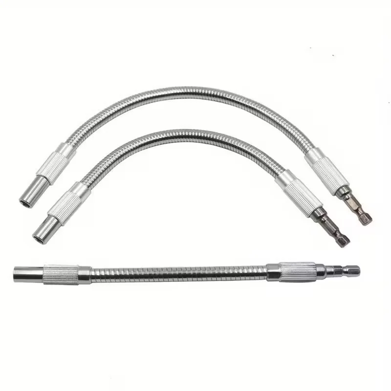 

300 мм шестигранный хвостовик, металлический гибкий удлинитель, держатель бит, магнитная шестигранная отвертка, соединительная головка для ручной дрели