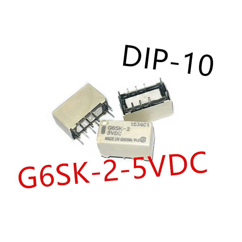 10piece  G6SK-2-24VDC 、G6SK-2-5VDC 、G6SK-2-3VDC   DIP-10  Brand new signal relay  G6SK-2 DC24  DC5