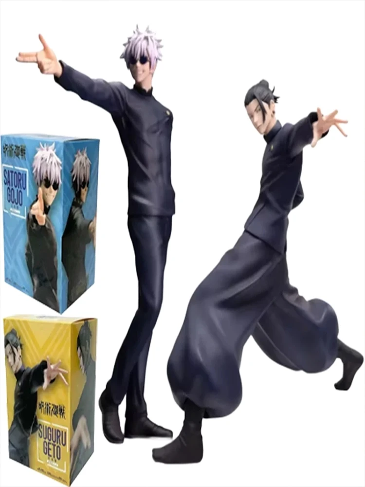 Anime Jujutsu Kaisen Figur 18cm Satoru Gojo/Geto Suguru Actionfigur Modell PVC Puppe Spielzeug Sammlerstück Desktop-Zubehör Geschenk