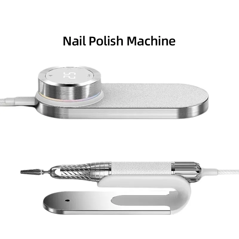 ZTEM ملف أظافر الأصابع مطحنة كهربائية 4 جيل ترقية آلة طحن تلميع الأظافر المقاومة للماء لصالونات الأظافر #6