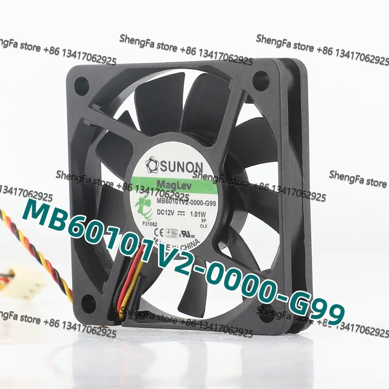 SUNON 12V 1.01W 6010 MB60101V2-0000-G99 6CM ultra-thin magnetic suspension silent fan