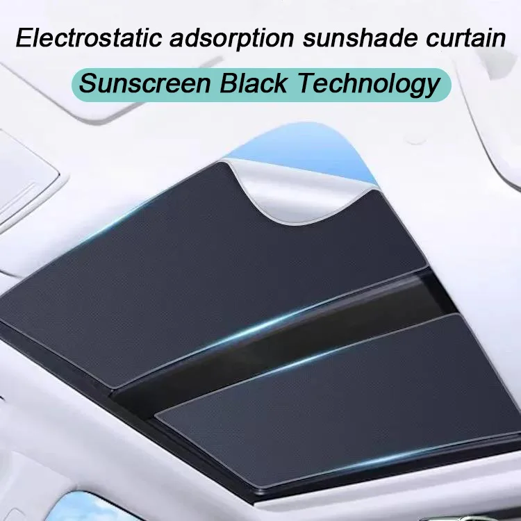 

For BYD Han L Accesorios 2026 2025 DM-i DM-p EV HC2H HC2E Car Electrostatic Cling Sun Shades Static Sunroof Skylight Accessories
