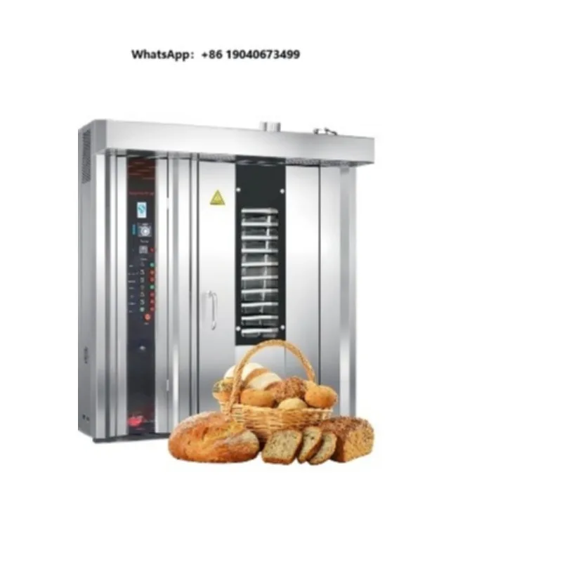 Best-Selling Large Industrial Bakery Oven 32 Trays Rotary for Bread Machine Baked Goods Featuring Electric Gas Rack shi