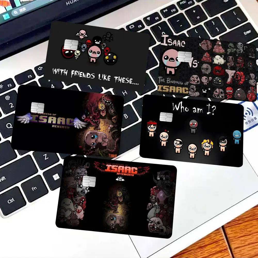 Dark EERIE the B-Binding of I-Isaac Anime Young Creidt Card Debit Card Sticker Film Case Front Tape for Small Big Chip No Chip