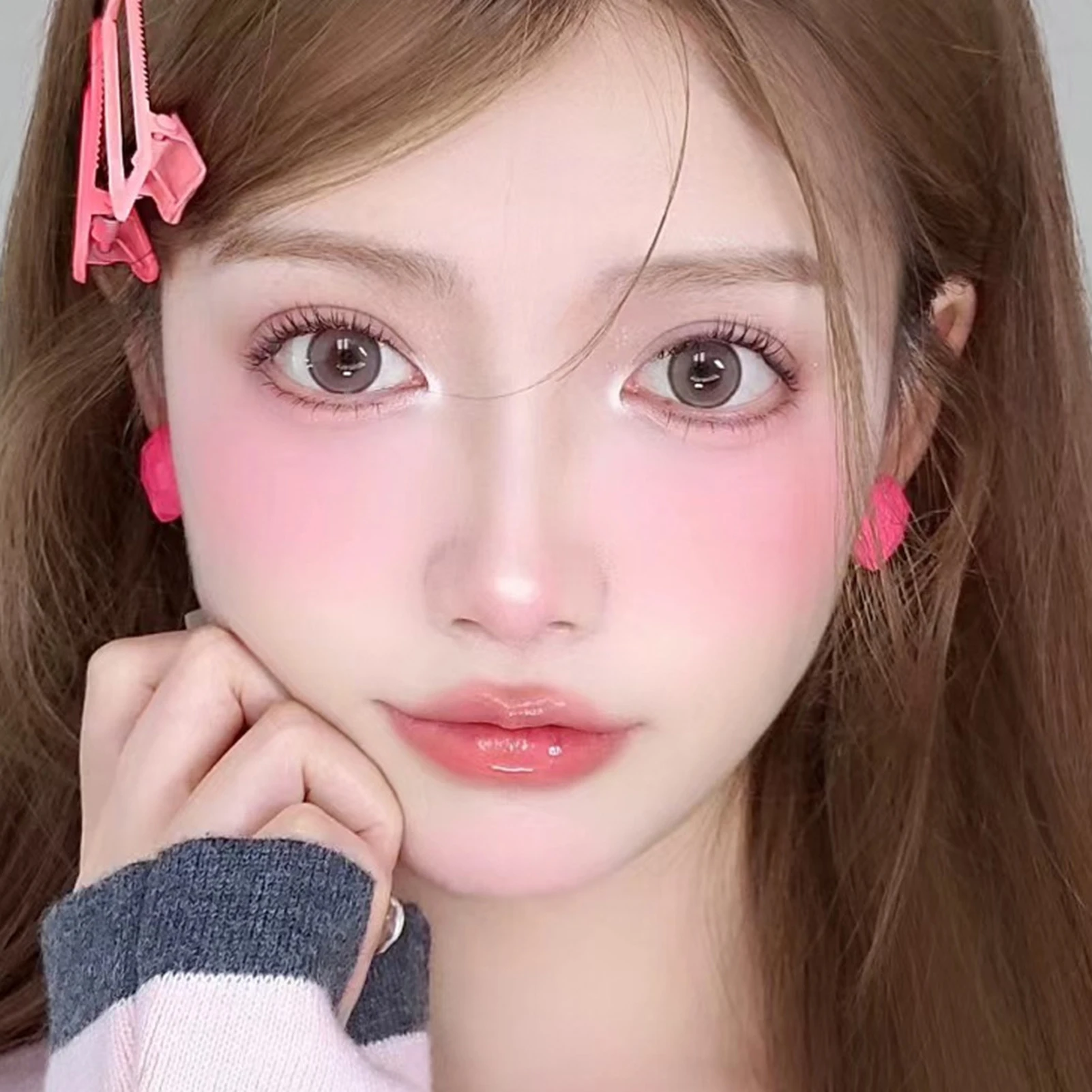 Extension de cils sans couture en forme de U, naturel et fin, Style idole Kpop, Type segmenté, grappe de cils Manga, outil de maquillage