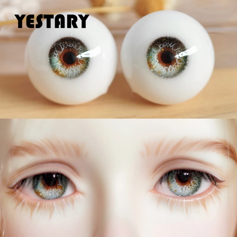 

YESTARY Eyes For Toys BJD Dolls Accessorie 1/2 1/3 1/4 1/6 Resin Eyeball 10/12/14/16MM Dolls Eyes For Dolls Crafts For Girl Gift