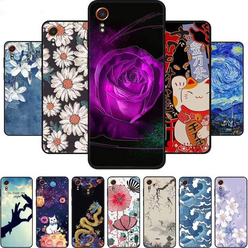 

Чехол с 3D тиснением для Samsung Galaxy Xcover7, чехол для телефона с рельефными цветами, мягкая силиконовая задняя крышка для Samsung Xcover 7, чехол-сумка