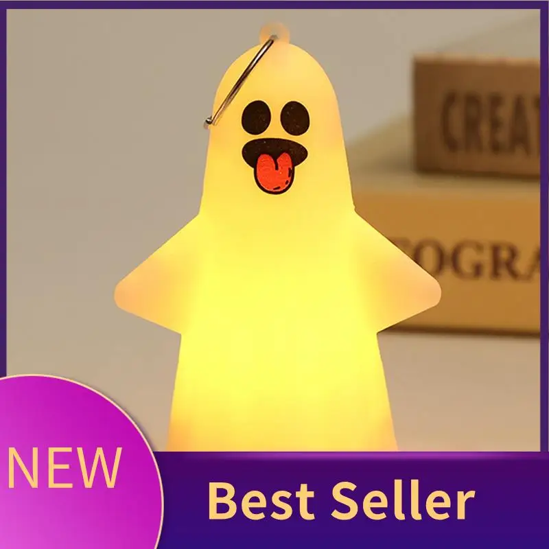 

HFES 1Set Halloween Decoration Ghost Lamp Desktop Decoration Halloween Ornament Ghost Lamp Ornament White