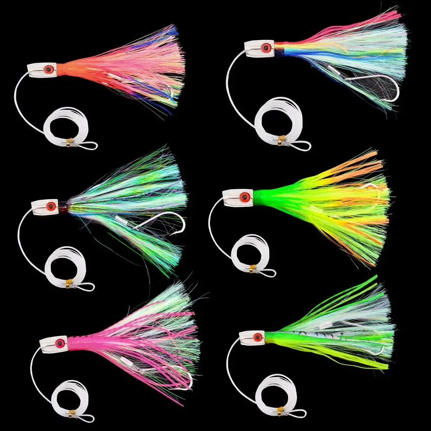 

1pc 84g/112g Trolling Bait For Marlin Tuna Dolphin Shark Big Game, Deep-sea Fishing Bait, Octopus Squid Skirt Trolling Lures