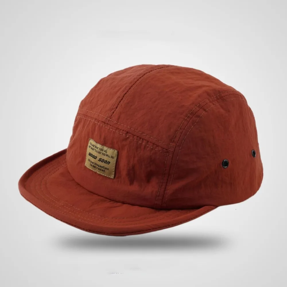 Retro Japanese Short Brim Baseball Cap Cotton Hiphop Casual Peaked Cap Soild Color All-Match Quick-Drying Baseball Cap Outdoor